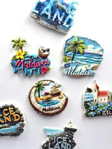 [Magnet] Designer Stereo Refridgerator Magnets Maldives