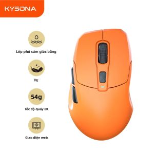 Chuột Chơi Game Không Dây KYSONA Uranus PRO 26000DPI Cảm Biến PAW3395 Tốc Độ Lấy Mẫu 8KHz Thiết Kế Công Thái Học Dành Cho Tay Phải Người Chơi PC