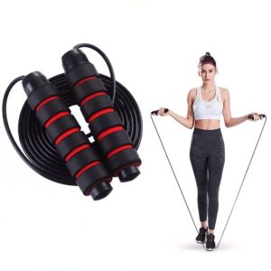 Dây nhẩy thể dục đàn hồi 29m có lõi thép kháng lực mầu đen hỗ trợ luyện tập thể dục thể thao độ bền cao