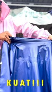 jas hujan setelan baju celana
