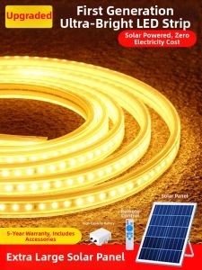 LIDING | Solar Waterproof Super Bright Adhesive Outdoor LED Line Flashing Lights