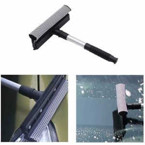 SEAMETAL Window Cleaning Brush Mirror Glass Cleaner T-Shaped Wiper Double-Sided Sponge Brush Bathroom Kitchen Cleaning Tools