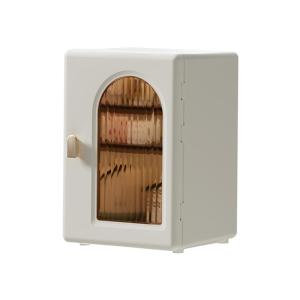 Dustproof Cup Holder Desktop Cup Organizer Rack Tea Cup Coffee Cup Storage Cabinet Multi-layer Plastic Shelf Home Organization