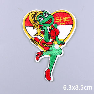 2024 Oeteldonk Emblem Embroidery Patches On Clothes Carnival Symbol Frog Iron On Patch For Clothes Fusible Patches Badge Gift