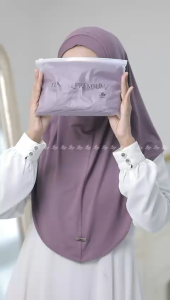 Jilbab Instan Bergo Yura Size L Rayon Tencel Premium