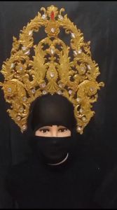 Mahkota Kepala Aksesoris Rambut Tari Motif 8