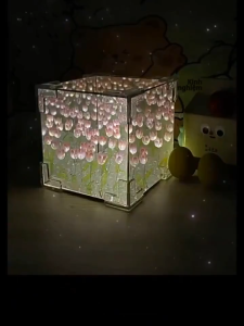 Đèn Ngủ Tulip DIY Handmade - Quà Tặng Valentine/Sinh Nhật Lãng Mạn | Tự Làm Đèn Hoa 3D Độc Đáo Tạo Không Gian Ấm Áp | Quà Ý Nghĩa Cho Người Thương (Kèm Hộp Quà Sang)