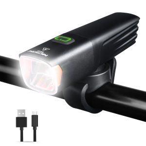 NICRON Bike Light BK10 for Night Riding Removeable 2600mAh USB-C Rechargeable Bike Headlight Aluminium Alloy outdoor Waterproof Bike Front Light 5 Modes & Auto Mode Anti-Dazzling LED Bicycle Light BK10