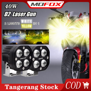 MOFOX D2 Lampu Tembak Sorot Laser Gun Putih & Kuning 2-in-1