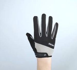 Mutuer Găng tay xe đạp đầy đủ ngón tay Thông khí Chống sốc Màn hình cảm ứng xe máy thể thao xe đạp găng tay