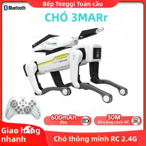 Teeggi Điện RC Robot Chó Đa Năng Thiết Bị Pháo Tháp Đa Năng Được Trang Bị Đồ Chơi Giáo Dục Thông Minh Bionic Dành Cho Độ Tuổi 14+ Quà Tặng Sẵn Sàng Sử Dụng