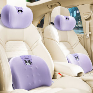 Cute Cartoon Memory Foam Car Headrest Neck Pillow Cushion Girls Interior Four Seasons Universal Comfortable Automobile Accessories