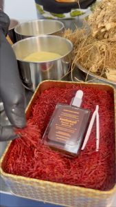 Organic Kumkumadi Oil Freshly Made with Super Negin Saffron Coldpress Almond Facial Oil for All Type of Skin and Alcohol Free