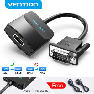 Vention | Vention VGA to HDMI Adapter 1080P VGA Male to HDMI Female Converter Cable With Audio USB Power for PS4/3 HDTV VGA HDMI Converter