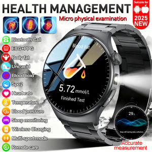 2025 New Nursing Health laser Cure Blood pressure Smart Watch Men Heart rate Pulse Sleep Bluetooth call Body Monitor Smartwatch