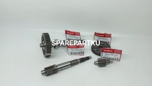 KZR 1 SET KOMPLIT GIGI RASIO VARIO 125 FI / VARIO 125 LED OLD / PCX 125 KWN / GIGI RASIO GARDAN / AS PULLY / AS RODA BELAKANG / GEAR TRANSMISI RASIO KECIL / GIGI GARDAN / GIR PENGGERAK / GIR RASIO ASSY / GEAR COMP FINAL / SHAFT COUNT / BEARING PULLY