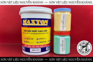 SƠN NỘI THẤT MAXTON CHIẾT LẺ – MÀU XANH NGỌC 757 VÀNG CHANH NHẠT 772