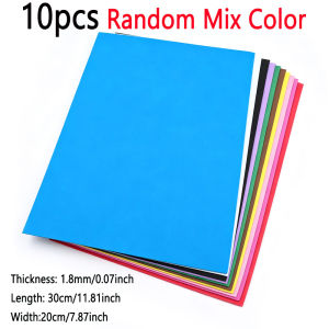 Bimoo 10 Miếng Giấy Xốp EVA 1.8mm Dùng Làm Mồi Câu Ruồi Phối Màu Ngẫu Nhiên Mô Phỏng Cỏ Kiến Bọ Cánh Cứng Ruồi Khô Mồi Câu Cá Hồi Kích Thước 30cmx20cm