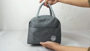 Tas bekal makanan lunch bag polos cooler bag cocok anak dan dewasa tas lunch box alumuniun foil