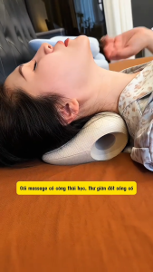 Gối Massage Cổ Gáy Tại Nhà Công Thái Học DASEP Giúp Kéo Dãn Đốt Sống Cổ Thư Giãn Giảm Đau Mỏi Cổ Vai Gáy Hiệu Quả