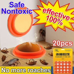 20Pcs Cockroach Killer Roach Traps Roach Bait Roach Motel Cockroach Repeller Insecticides Pesticides Long Acting Cockroach Killer Insect Killer Cockroach Medicine Household kitchen Japanese Cockroach Gel Bait