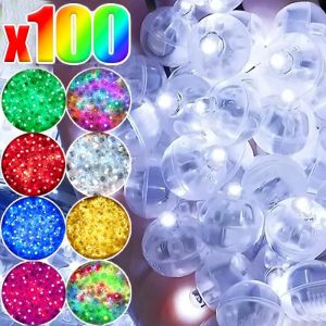 【🔥Christmas hot】100/10PCS Mini LED Balloon Light Colorful Flashing Luminous Tumbler Ball Lamp Lantern Lights Christmas Wedding Party Decorations