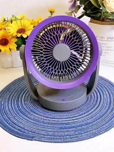 Foldable Wall-Mount Night Light Circulating Fan