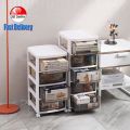 [SG Seller]visible Plastic Storage Drawer Cabinet/ cabinet storage /Multi-layer Household Cabinet with Wheels. 