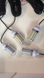 【Ready Stock】LED Night Fishing Light Underwater Submersible Marine Boat Green Lamp Fishing Accessory