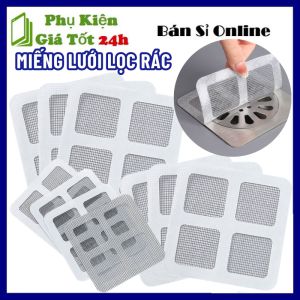 Set 10 Miếng Lưới Lọc Rác Chống Tắc Nghẽn Cống Thoát Nước Đa Năng  Miếng Dán Chặn Rác Bồn Rửa Cống Thoát Sàn Nhà Tắm