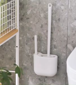 DXL Toilet Brush Household No Dead Angle Wall Hanging Punch-free Toilet Brush Toilet Cleaning Set