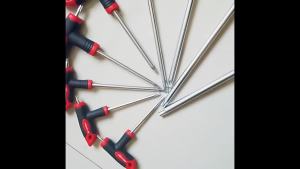 10 Chiếc Chìa Khóa Lục Giác Tay Cầm Chữ T Bộ Cờ Lê Allen Star Torx Dụng Cụ Chìa Khóa Có Chân Đế Bảo Quản Đa Năng Thép Crom-Vanadi Tua Vít Cờ Lê