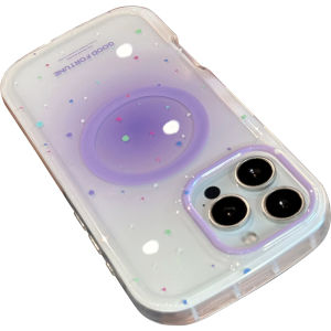 DAIMANG | Mẫu mới phù hợp với ốp điện thoại di động Apple 18 air Splash tím iphone17promax hình elip hút từ tính 16pro ốp ốp cảm giác 15 14 nhẹ nhàng 13 đơn giản cộng sẽ không va vào ốp dễ thương