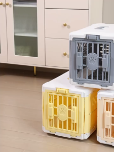Lovinland Foldable Cat Cage Portable Large Size Dog Carrier Box Pet Air Travel Box Outbound Car Box Portable Case Pet Outdoor Supplies