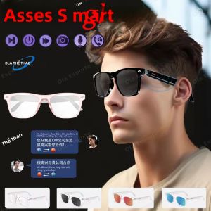Kính Thông Minh Dành Cho Nam Có Camera Điều Khiển Nhạc Bluetooth AI Trợ Lý Giọng Nói Hai Tai Cảm Ứng Tai Nghe Gọi Kính Mát