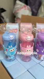 Botol Minum Anak Karakter LABUBU Lucu Kapasitas 650ml FREE STIKER 2D & 3D TALI FREE BOX BOTOL MINUM LABUBU MACARON TERBARU