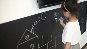 [Tặng Bút 9K] Bảng Dán Tường Học Tập Họp Văn Phòng - Decal Bảng Viết Có Thể Xóa (Chọn Size Và Màu Trắng/xanh)