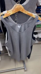 SunnyBoutique เสื้อกล้าม เสื้อแขนกุด สีพื้น คอกลม ตราห่างหรือยืดได้เยอะ เนื้อผ้านุ่ม ใส่สบาย 100% สมาร์ท คอนทัวร์