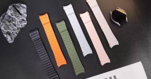 CRESTED | Magnetic Band for for Samsung Galaxy watch 7/FE/5 Pro/6/4 classic 44mm 40mm Silicone Loop Strap Replacement Bracelet Accessories