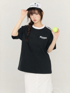 Gbiaior | American Retro Letter Print Loose Cotton Short Sleeve T-shirt for Summer