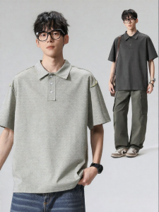 Wood soon | Trendy Solid Color Polo Shirt for Men