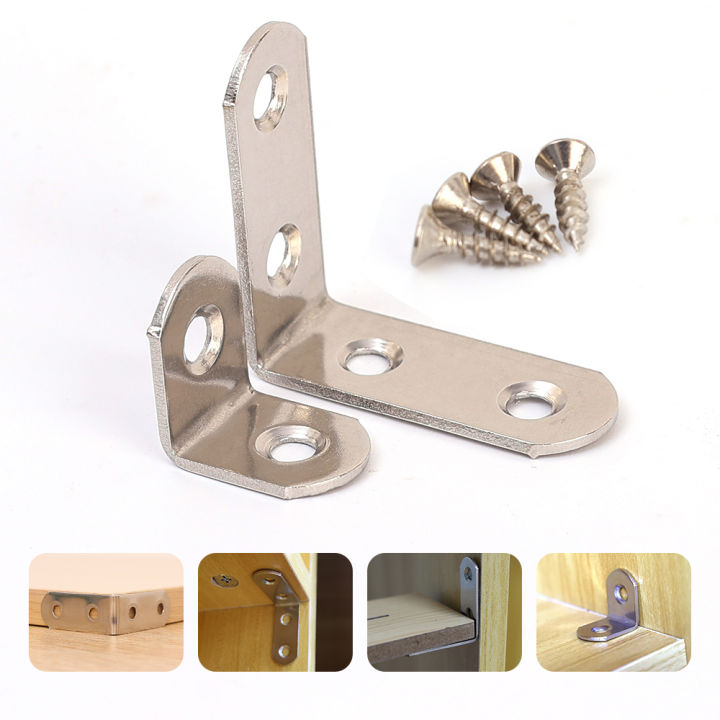 Stainless Steel L-shaped 90 Degree Angle Bracket Corner Code Fixed ...