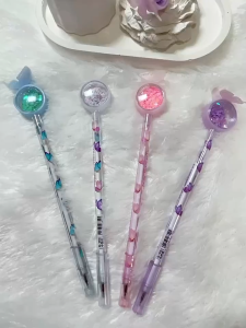 Pena Karakter Payet Gliter Bunny Lucu Black Ink Gel Pulpen Murah Gel Bolpen Gel Pastel Alat Tulis Sekolah Bulpen Anak Karakter / Pena Karakter Payet Gliter Motif Bunny Lucu Black Ink Gel Pulpen Gel Bolpen Gel Pastel Alat Tulis Karakter Kupu-Kupu