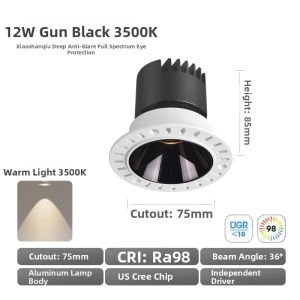HUOQI | Anti-glare Recessed LED Downlight Living Room