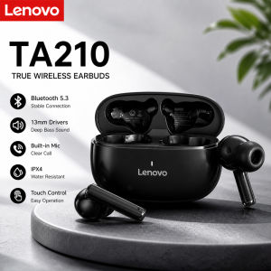 Lenovo | Original Lenovo Thinkplus TA210 LivePods Wireless Bluetooth 5.4 Earbuds Earphones Headset HD Dual-Microphone