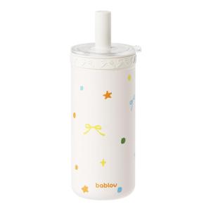 BABLOV | Glass-Lined Sippy Cup with Straw