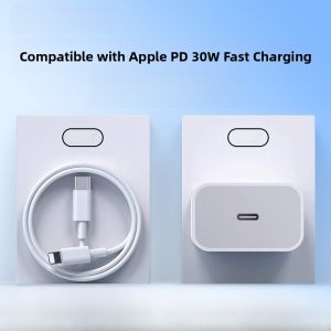 Sanxin 30W PD Charger Head Set with Data Cable Fast Charging for Apple iPhone 16 pro 15 pro Mobile Phone Compatible with 14 13 12P