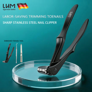 Ingrown Nail Clippers Slanted Curved Blade Toenail Clippers Wide Jaw Anti-Splash Nail Clipper for Thick Ingrown Nails Stainle
