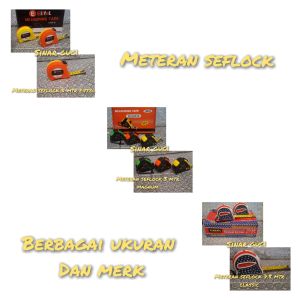 Meteran Seflock Berbagai Merk Dan Ukuran