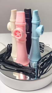 Kazoo Flute Lightweight Easy to Play Musical Instrument Gift Bag Fillers for Music Lovers in Black White Blue Red Pink